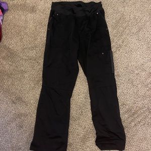 Size MEDIUM Healing Hands Black Scrub Yoga Pants